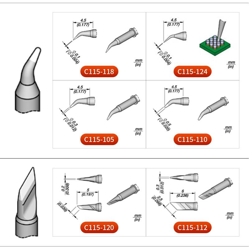 Original JBC C115 Cartridges S - C115 Nano Soldering Iron Station recension och pris