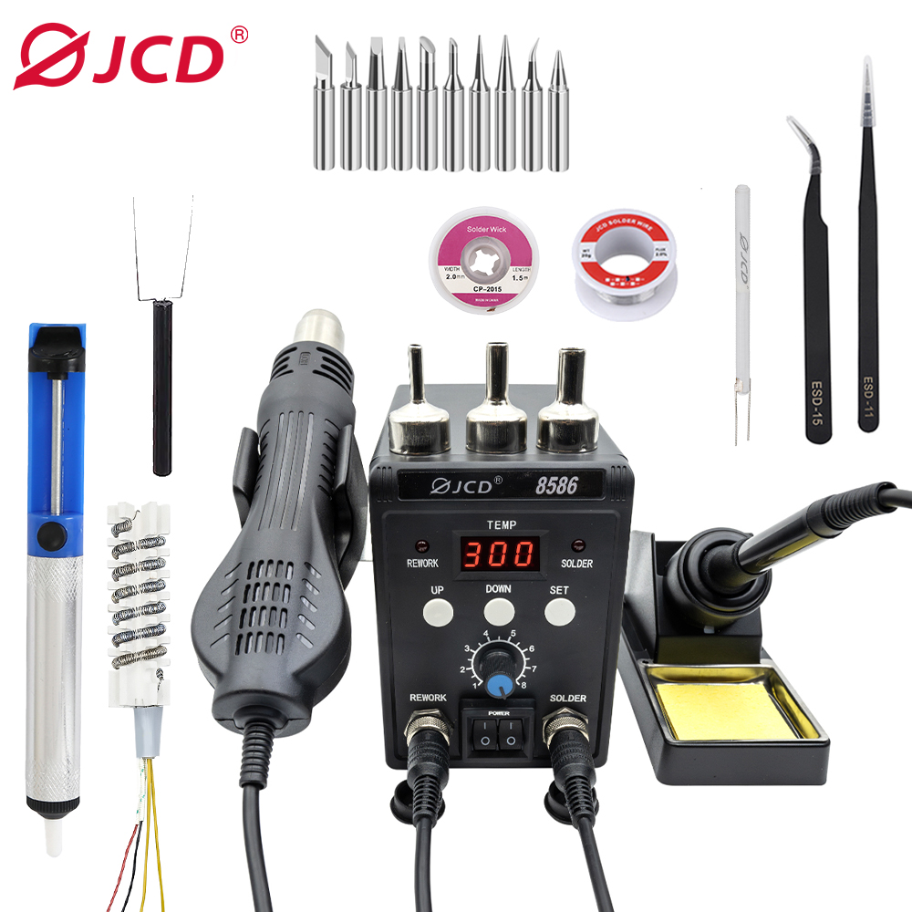 JCD 750W 8586 2 In 1 Digital E - 2 In 1 Soldering Rework Station 750W recension och pris