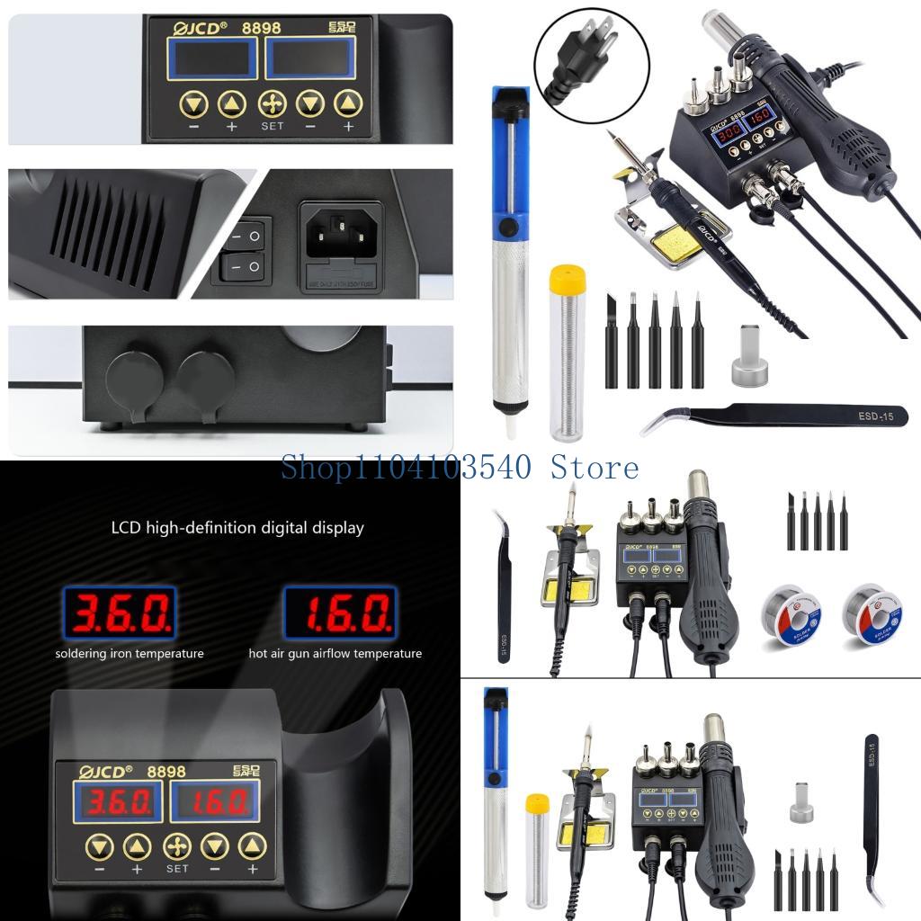 02DC Soldering Station 750W 2  - 2 In 1 Soldering Rework Station 750W recension och pris