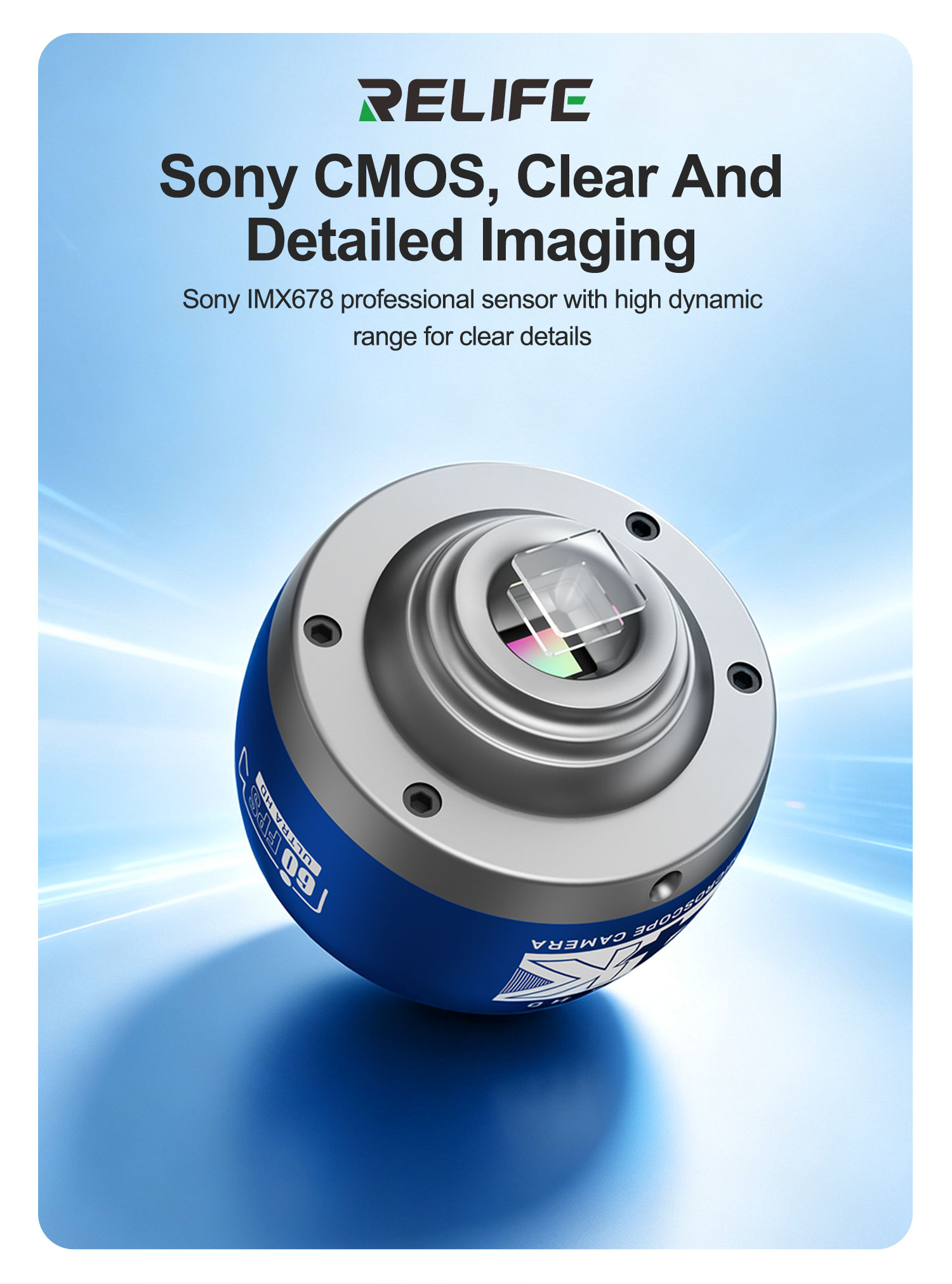 RELIFE MC5 4K 60FPS Microscope - 4K Microscope Camera Sony Sensor recension och pris