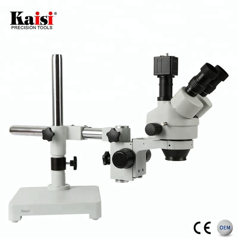 Kaisi 7X-45X Digital Zoom PCB  - Trinocular Stereo Microscope 7X-45X recension och pris