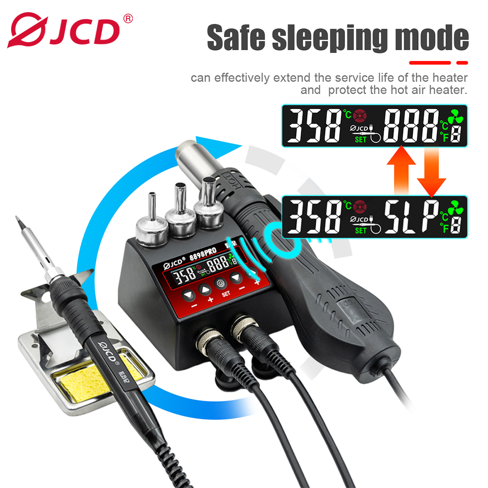 JCD 8898Pro 2 in 1 Soldering S - 2 In 1 Soldering Rework Station 750W recension och pris